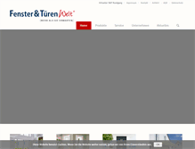 Tablet Screenshot of fenster-und-tueren-welt.de